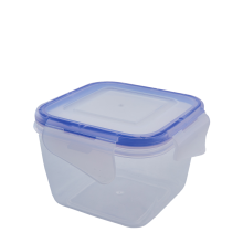 Food storage container with clip square 0,45L (transparent)