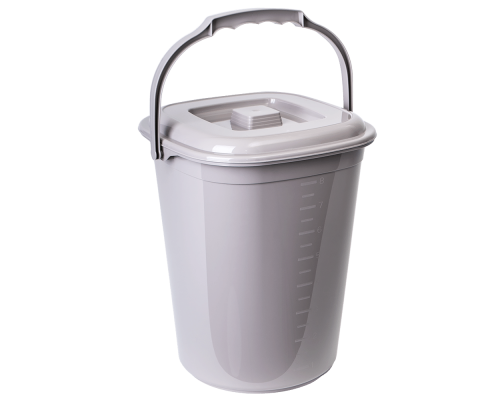 Pail "Smart" with lid 9L (cocoa)