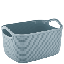 Basket "Jute" M (gray blue)