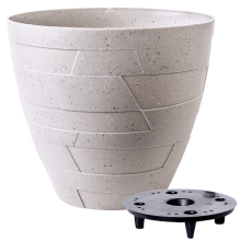 Flowerpot "Ceramo" with insert d19,5x17,5cm (cocoa concrete)