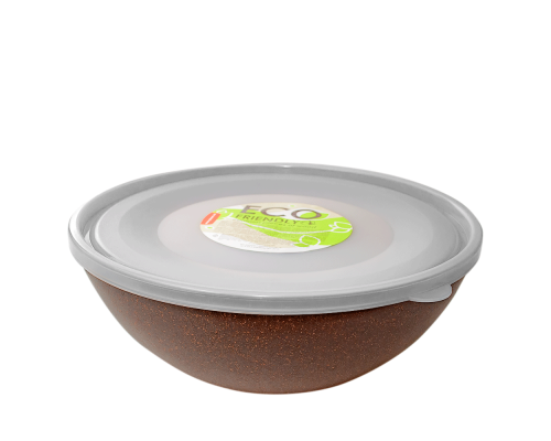 Bowl with lid 3L ECO WOOD (brown)