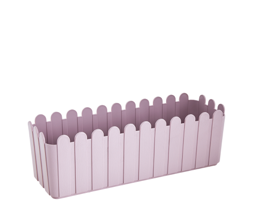 Flowerpot "Fence" balcony with insert 49x16,5cm (freesia)