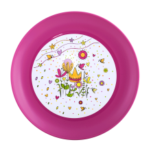 Plate with decor d22cm (Magic, dark pink)