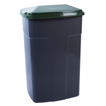 Garbage bin 90L (dark gray / green)