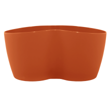 Flowerpot for cactus for 2 plants (terracotta)