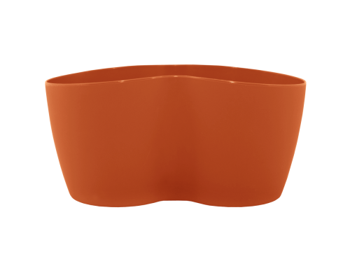 Flowerpot for cactus for 2 plants (terracotta)