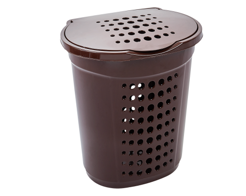 Laundry bin 60L (dark brown)