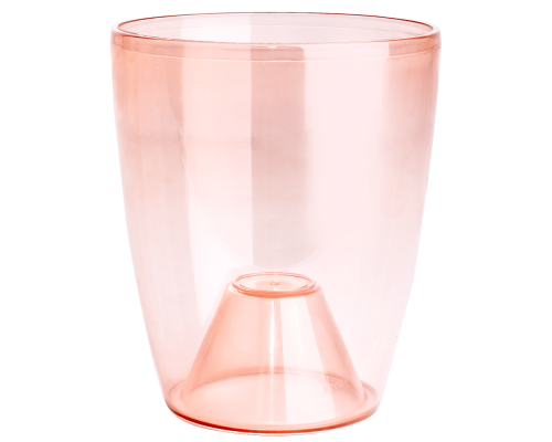 Flowerpot "Orchid" 12x14cm (coral)