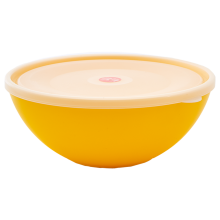 Bowl with lid 2L (dark yellow / transparent)