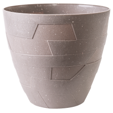 Flowerpot "Ceramo" with insert d19,5x17,5cm (cappuccino concrete)