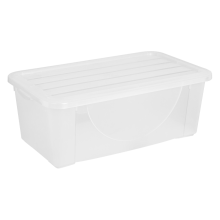 Storage box with lid 6L (transparent)