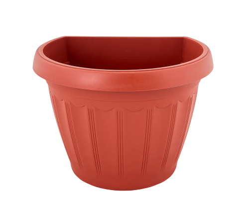 Flowerpot "Terra" on wall mount 15x11cm (terracotta)