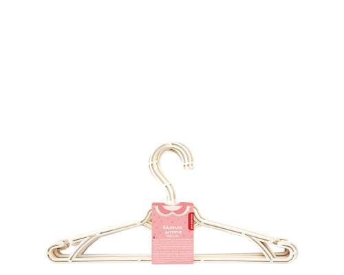 Children's hanger (5 pcs) (white rose)