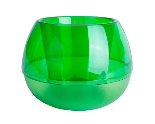 Flowerpot "Sphere" d10cm (green transparent)