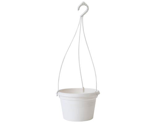 Flowerpot "Gloria" with hanger 20x13cm (white rose)