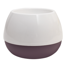 Flowerpot "Smile" d14cm (white / violet)