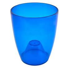 Flowerpot "Orchid" 12x14cm (blue transparent)