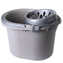 Pail for cleaning 15L with wringer (cocoa / gray)