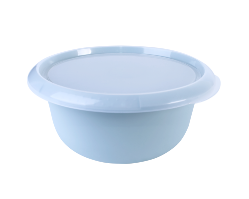 Kitchen bowl with lid 2,75L (segebrush / transparent)