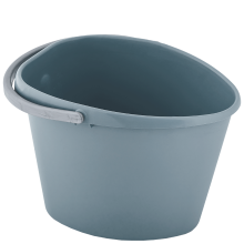 Heart shaped pail 10L (gray blue)
