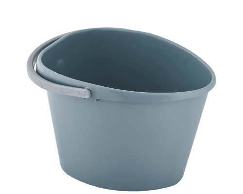 Heart shaped pail 10L (gray blue)