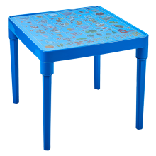 Children's table "Ukrainian Alphabet" (light blue)