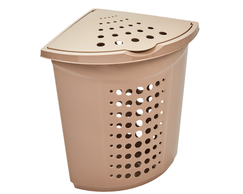 Laundry bin corner 45L (creamy)