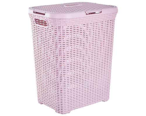 Laundry bin "Rattan" 50L (freesia)