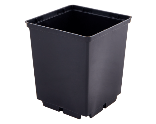 Square plant pot 15,0x20,0cm (black)