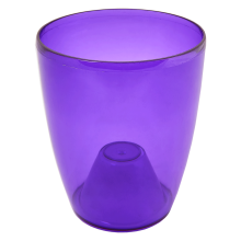 Flowerpot "Orchid" 12x14cm (violet transparent)