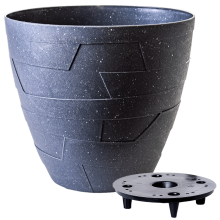 Flowerpot "Ceramo" with insert d14,5x13cm (granite concrete)