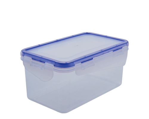 Food storage container with clip rectangular 0,65L (transparent)