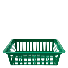Basket for bulbous rectangular 252x277x72mm (green)