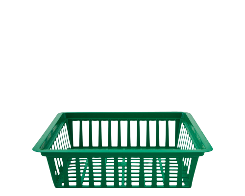 Basket for bulbous rectangular 252x277x72mm (green)