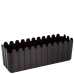 Flowerpot "Fence" balcony with insert 49x16,5cm (dark brown)