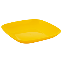Тарелка 190х190х28мм. (т.жёлтый)