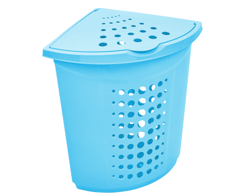 Laundry bin corner 45L (ice blue)