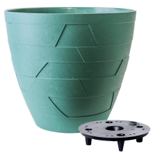 Flowerpot "Ceramo" with insert d14,5x13cm (green concrete)
