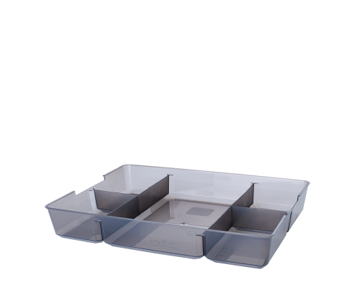 Organizer for containers 5,5L and 11,7L (brown transparent)