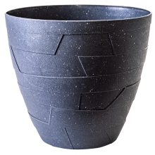 Flowerpot "Ceramo" with insert d24,5x22cm (granite concrete)