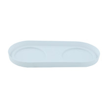 Tray for 2 flowerpots (white)