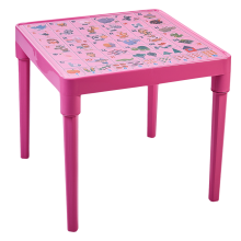 Children's table "Ukrainian Alphabet" (pink)