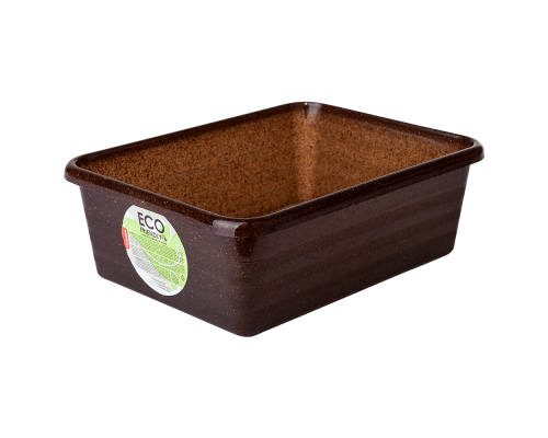 Universal tray 182x136x60mm ECO WOOD (brown)