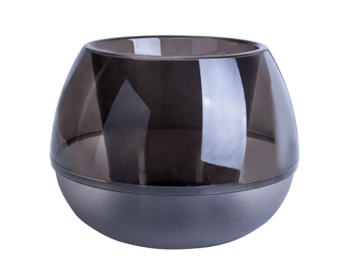 Flowerpot "Sphere" d10cm (brown transparent)