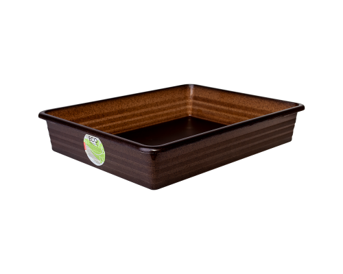 Universal tray 330x258x60mm ECO WOOD (brown)