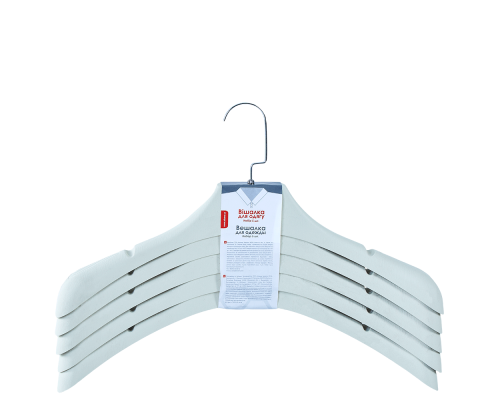 Outwear hanger 45x8cm (5pcs) (white rose)