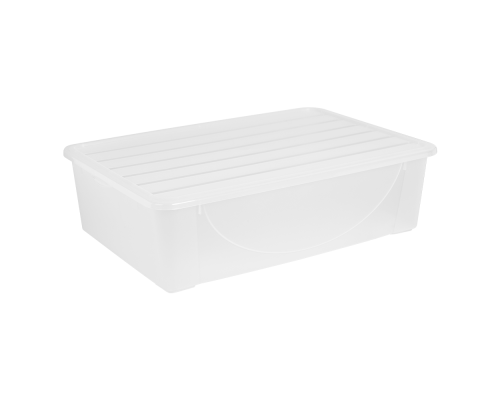 Storage box with lid 22L (transparent)