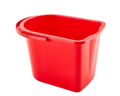 Rectangular pail 14L (red)