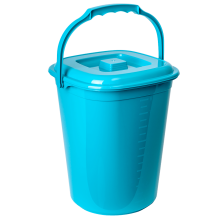 Pail "Smart" with lid 9L (turquoise)