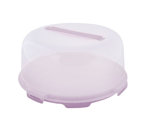 Сontainer for cakes round (freesia / transparent)